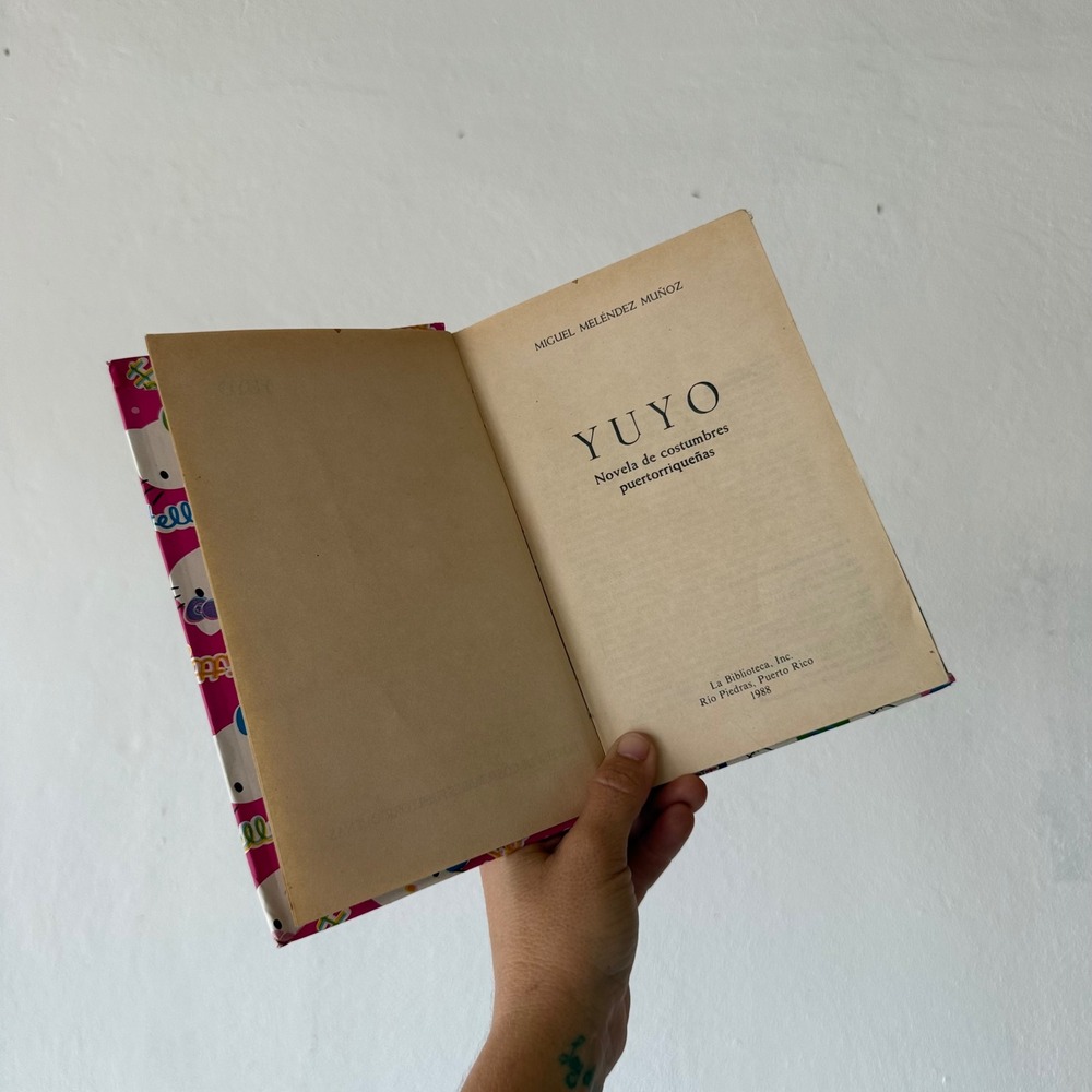 Yuyo Miguel Melendez Muñoz Puerto Rico Novel 1988 Hello Kitty Cover Spanish Vtg